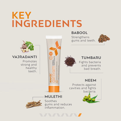 Herbal Toothpaste Key Ingrediencts - Akayu