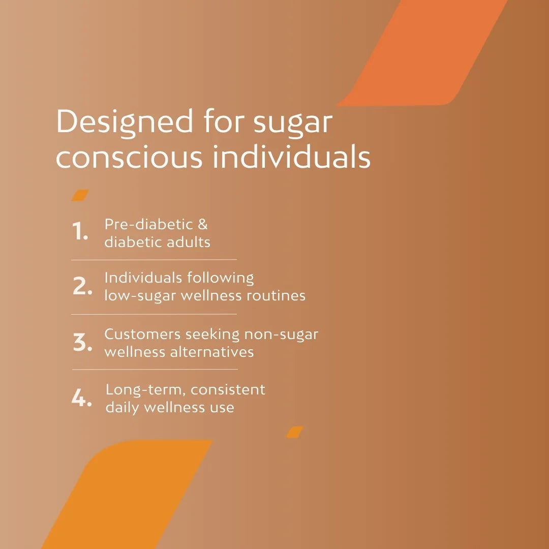 Designed for sugar concious individuals